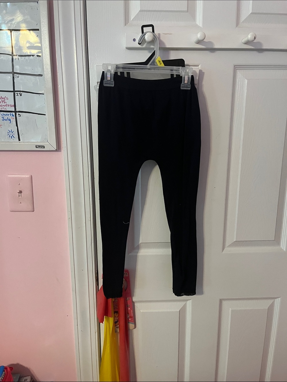 One Step Ahead Black Kids Leggings - Classic Pull-On Style